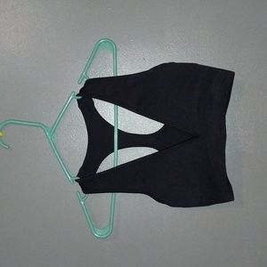 Crop Shop Boutique black sports bra size small